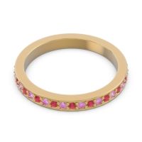 Three Quarter Eternity Pave Guru Band