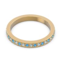 Three Quarter Eternity Pave Guru Band
