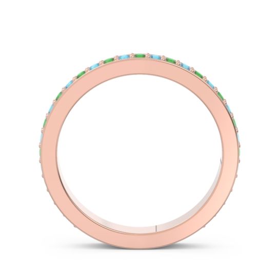 Three Quarter Eternity Pave Guru Band