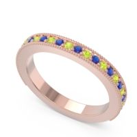 Three Quarter Eternity Curved Milgrain Dhyana Band