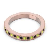 Three Quarter Eternity Curved Milgrain Dhyana Band