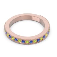 Three Quarter Eternity Curved Milgrain Dhyana Band