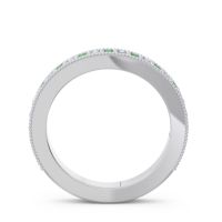 Three Quarter Eternity Curved Milgrain Dhyana Band