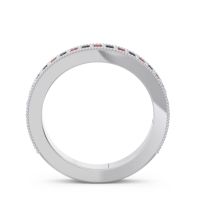 Three Quarter Eternity Curved Milgrain Dhyana Band