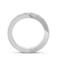 Three Quarter Eternity Curved Milgrain Dhyana Band