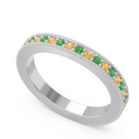 Eternity Curved Milgrain Ostha Band