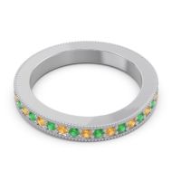 Eternity Curved Milgrain Ostha Band
