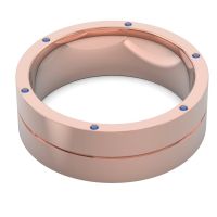 Men's Secret Stone Grooved 7.5mm Band