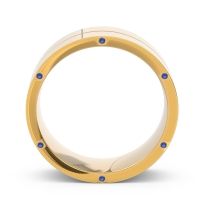 Men's Secret Stone Grooved 7.5mm Band