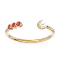 Petite Open Bezel Vigata Band