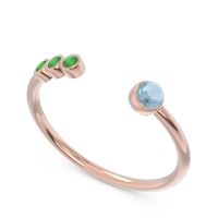 Petite Open Bezel Vigata Band