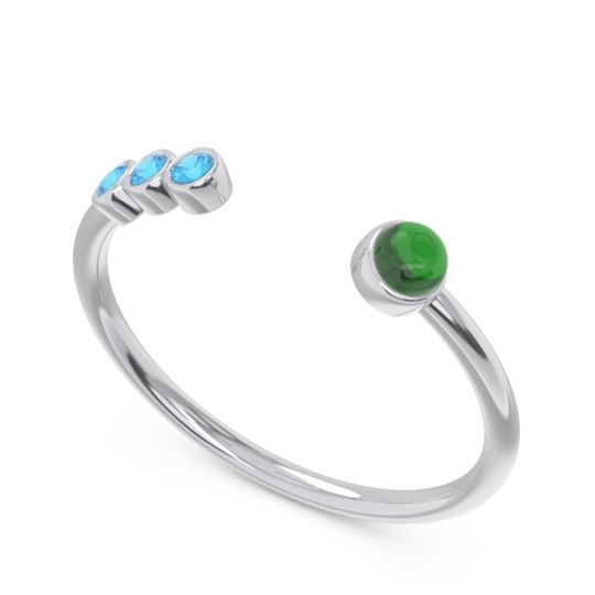 Petite Open Bezel Vigata Band