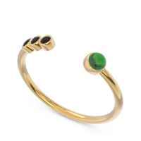 Petite Open Bezel Vigata Band