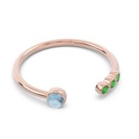 Petite Open Bezel Vigata Band
