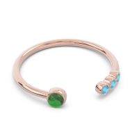 Petite Open Bezel Vigata Band