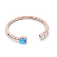 Petite Open Bezel Vigata Band