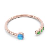 Petite Open Bezel Vigata Band