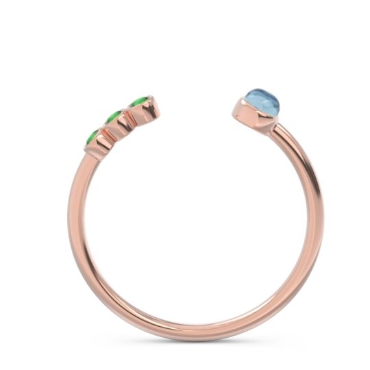 Petite Open Bezel Vigata Band