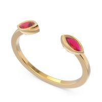 Petite Open Bezel Marquise Drsti Band