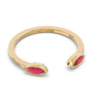 Petite Open Bezel Marquise Drsti Band