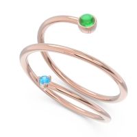 Modern Wrap Bezel Viloma Band