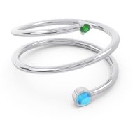 Modern Wrap Bezel Viloma Band