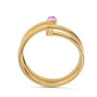 Modern Wrap Bezel Viloma Band