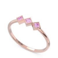Simple Bezel Princess Cut Bhavah Band