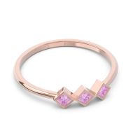 Simple Bezel Princess Cut Bhavah Band