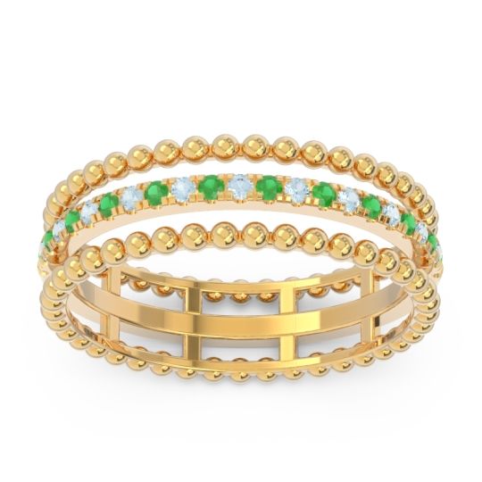 Half Eternity Triple Line Pave Zambari Band