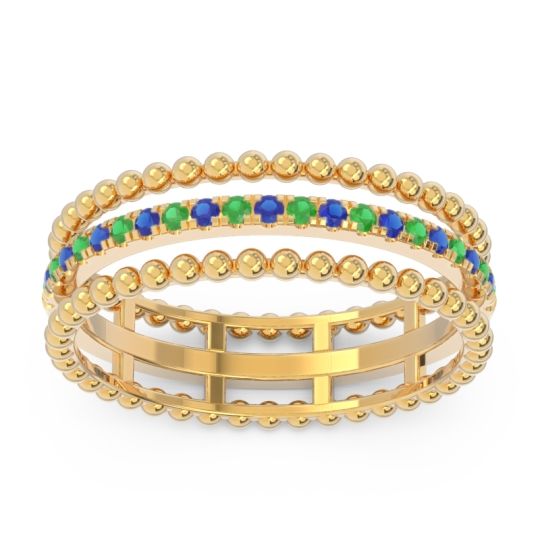 Half Eternity Triple Line Pave Zambari Band