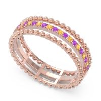 Half Eternity Triple Line Pave Zambari Band