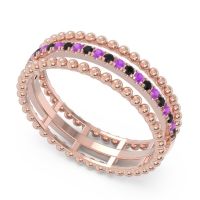 Half Eternity Triple Line Pave Zambari Band