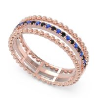 Half Eternity Triple Line Pave Zambari Band