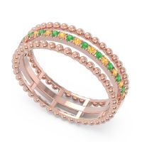 Half Eternity Triple Line Pave Zambari Band