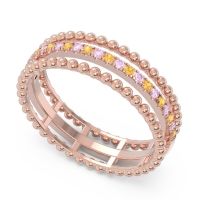 Half Eternity Triple Line Pave Zambari Band