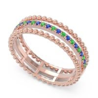 Half Eternity Triple Line Pave Zambari Band