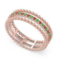 Half Eternity Triple Line Pave Zambari Band