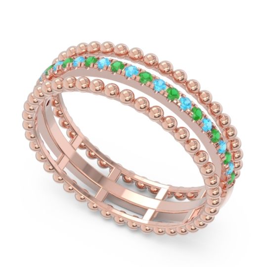 Half Eternity Triple Line Pave Zambari Band