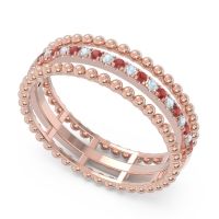 Half Eternity Triple Line Pave Zambari Band