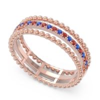 Half Eternity Triple Line Pave Zambari Band
