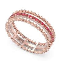 Half Eternity Triple Line Pave Zambari Band
