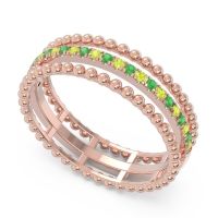 Half Eternity Triple Line Pave Zambari Band