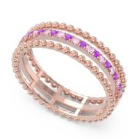 Half Eternity Triple Line Pave Zambari Band