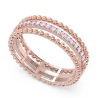 Half Eternity Triple Line Pave Zambari Band