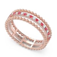 Half Eternity Triple Line Pave Zambari Band