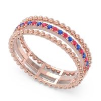 Half Eternity Triple Line Pave Zambari Band