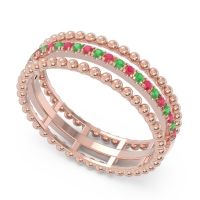 Half Eternity Triple Line Pave Zambari Band