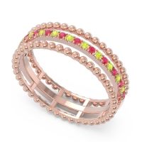 Half Eternity Triple Line Pave Zambari Band