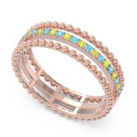 Half Eternity Triple Line Pave Zambari Band